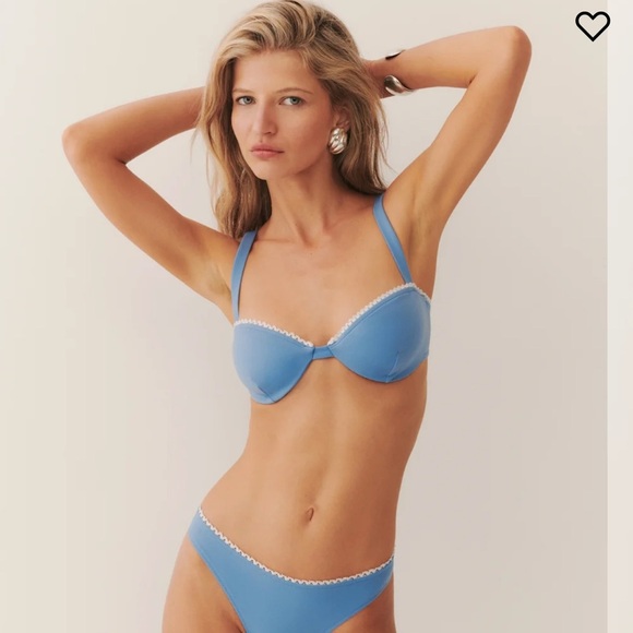 NWT Reformation Maldives Bikini Top Azure - Picture 4 of 14